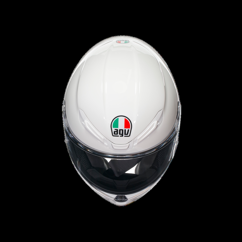k6 s white motorbike full face helmet dot e2206