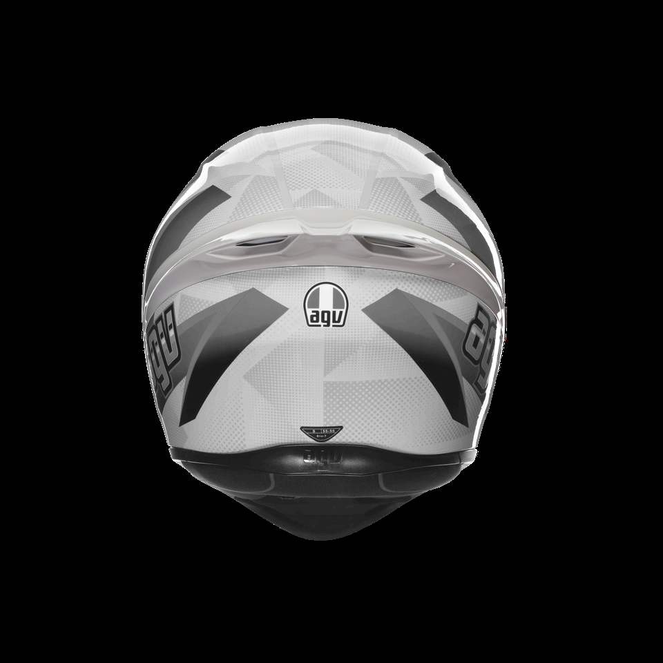 agv k1 s painted spoiler grey blipper