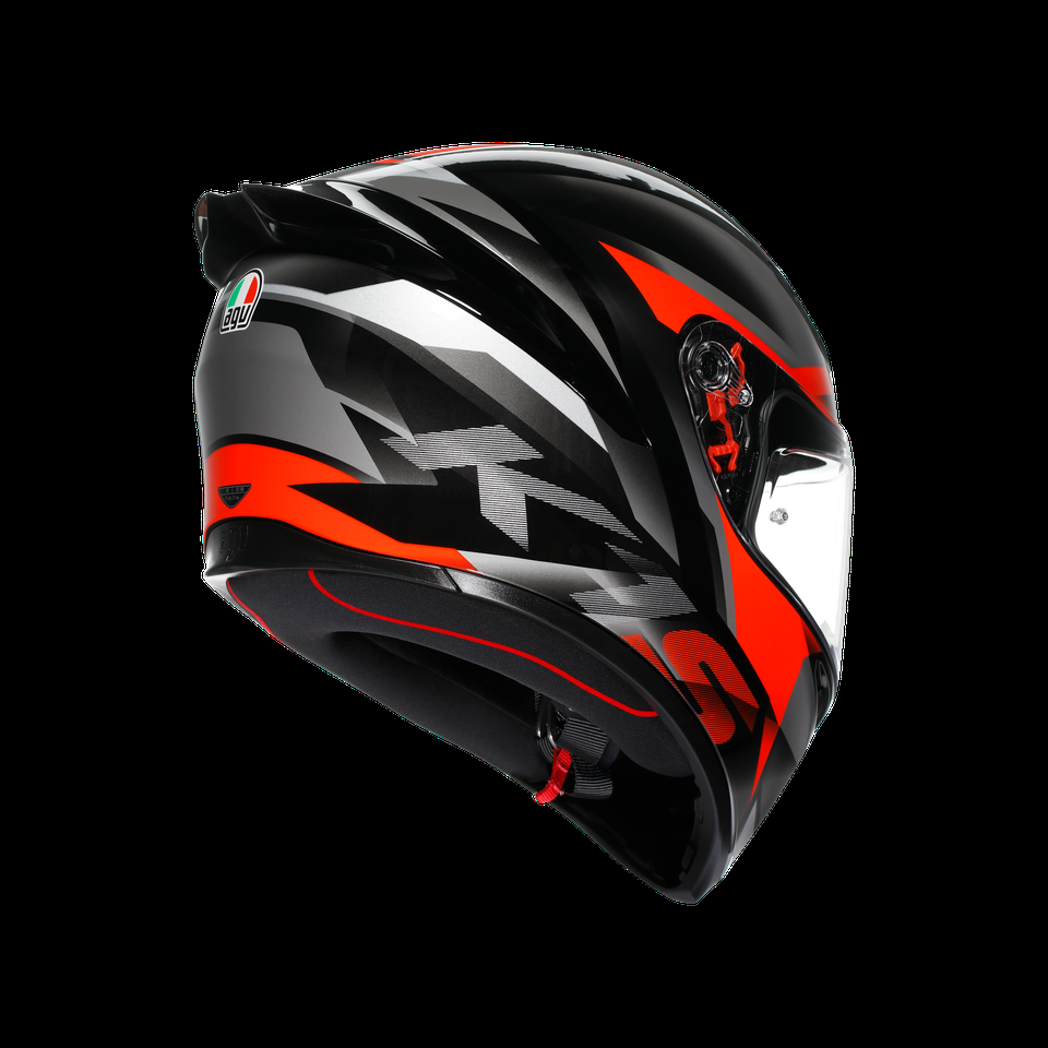 k1 s fastlap blackgreyred motorbike full face helmet dot e2206