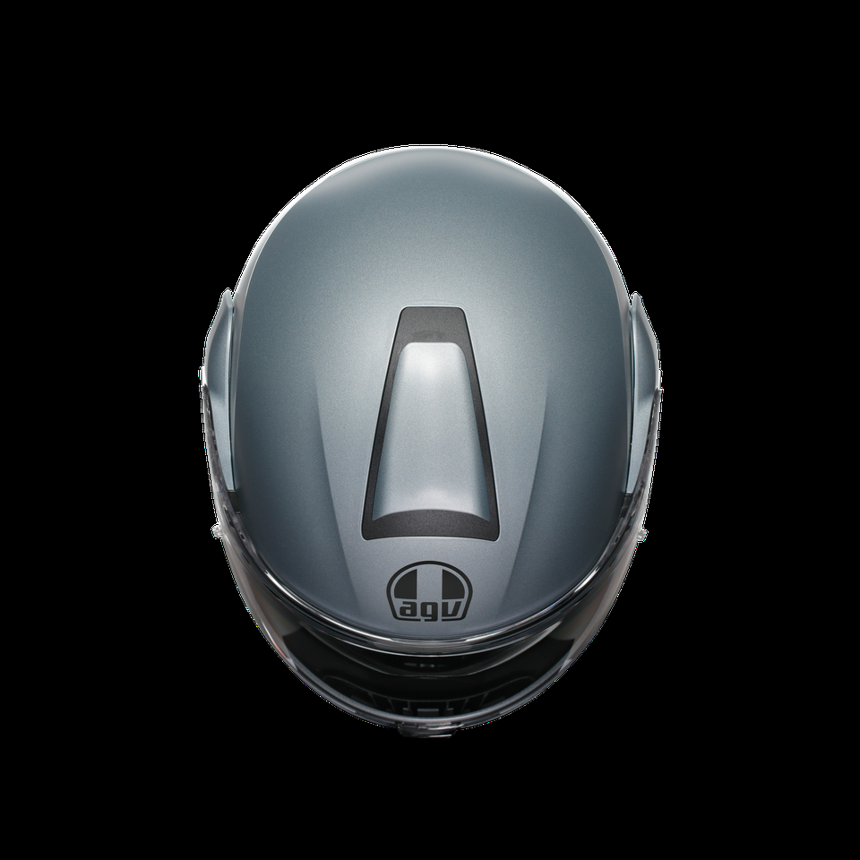 streetmodular mono matt silver motorbike flip up helmet dote2206