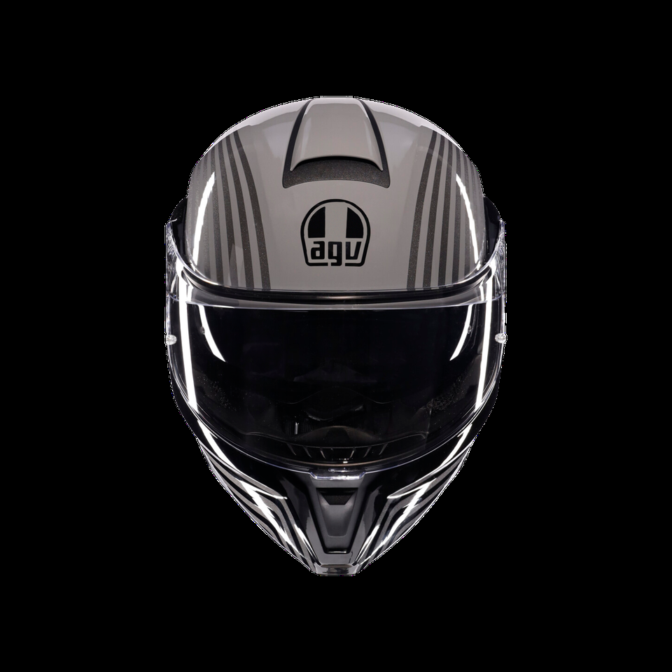 streetmodular iseo greyblack motorbike flip up helmet dote2206