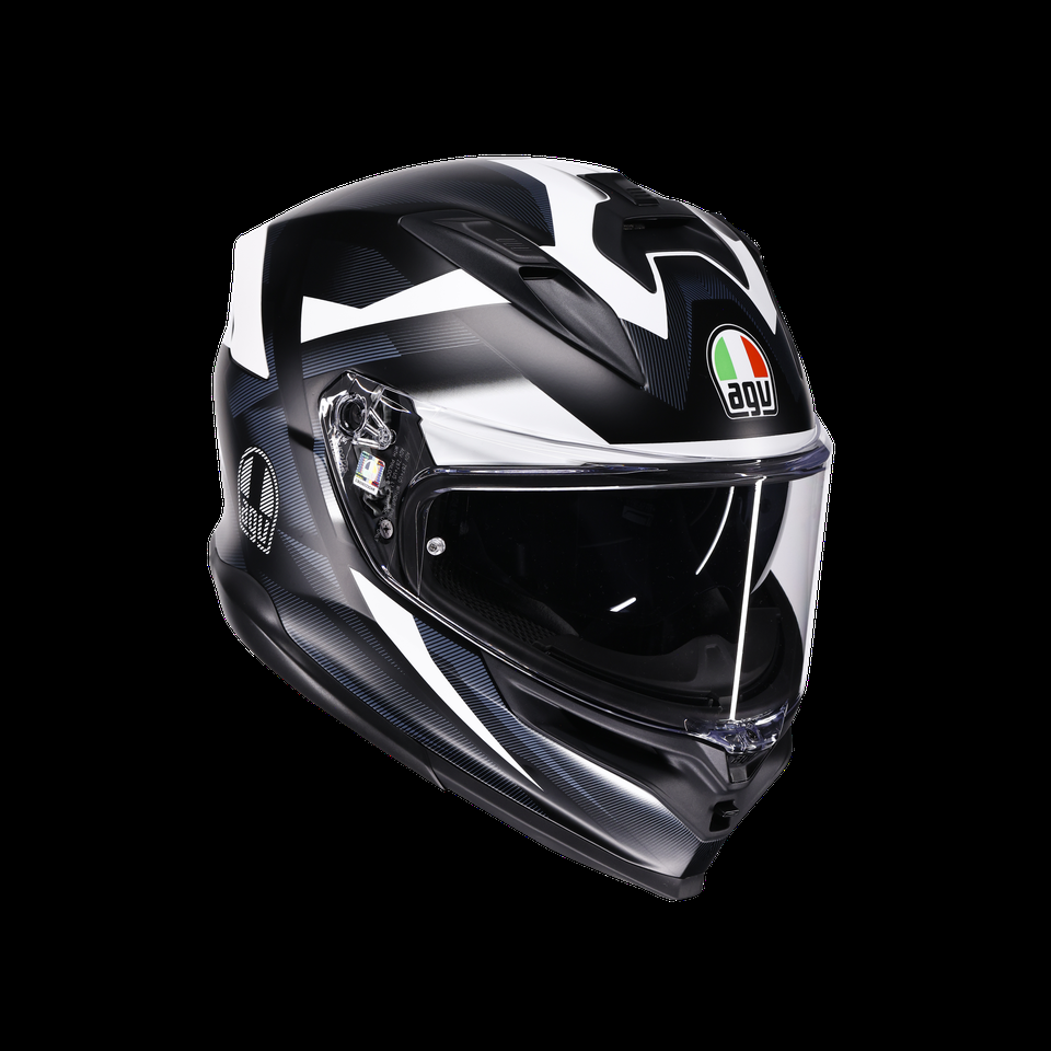 k7 mplk glimpse matt blackwhite motorbike full face helmet dot e2206