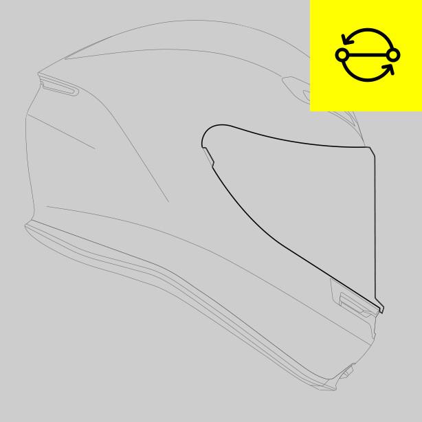 replacement of the visor trim sport helmets