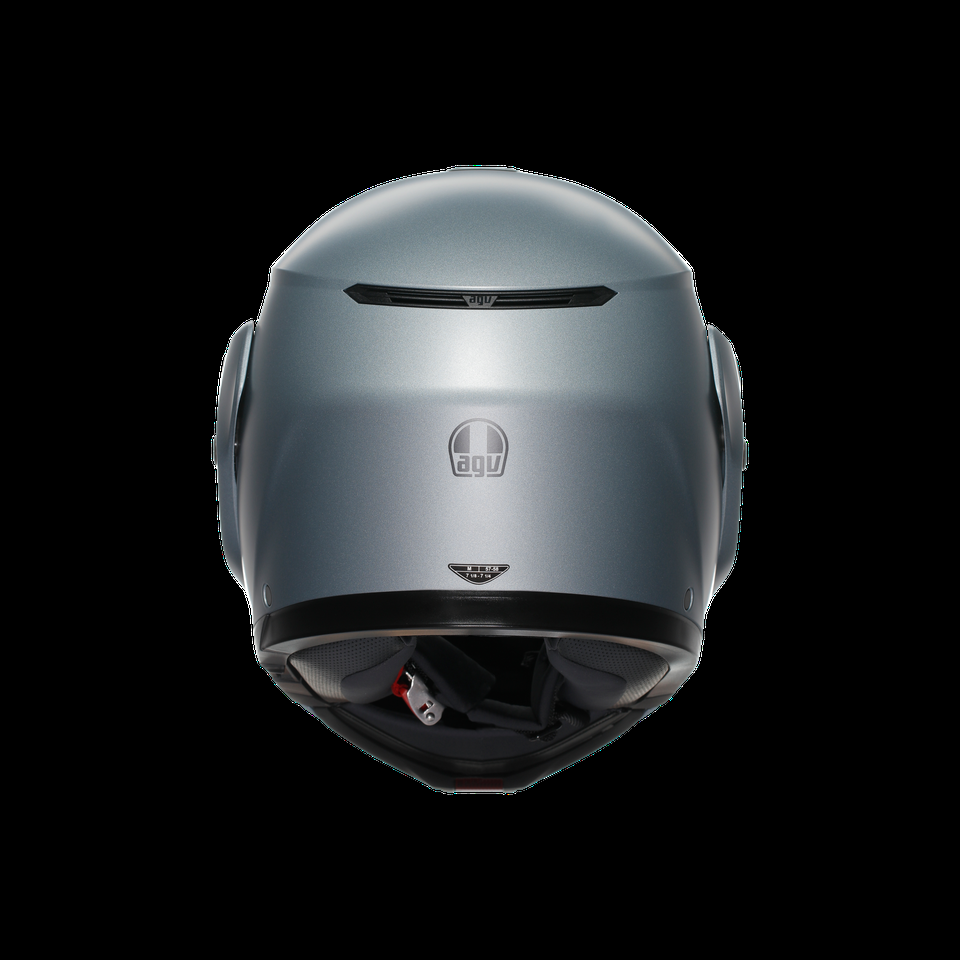 streetmodular mono matt silver motorbike flip up helmet dote2206
