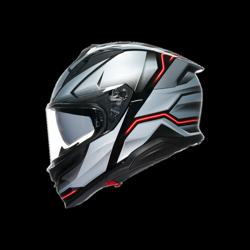 k7 mplk jaeger blacksilver motorbike full face helmet dot e2206