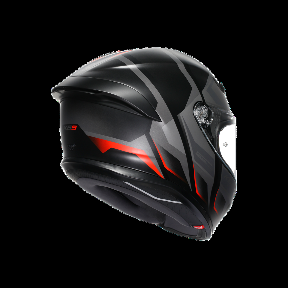 k6 s karve matt blackgreyred motorbike full face helmet dot e2206