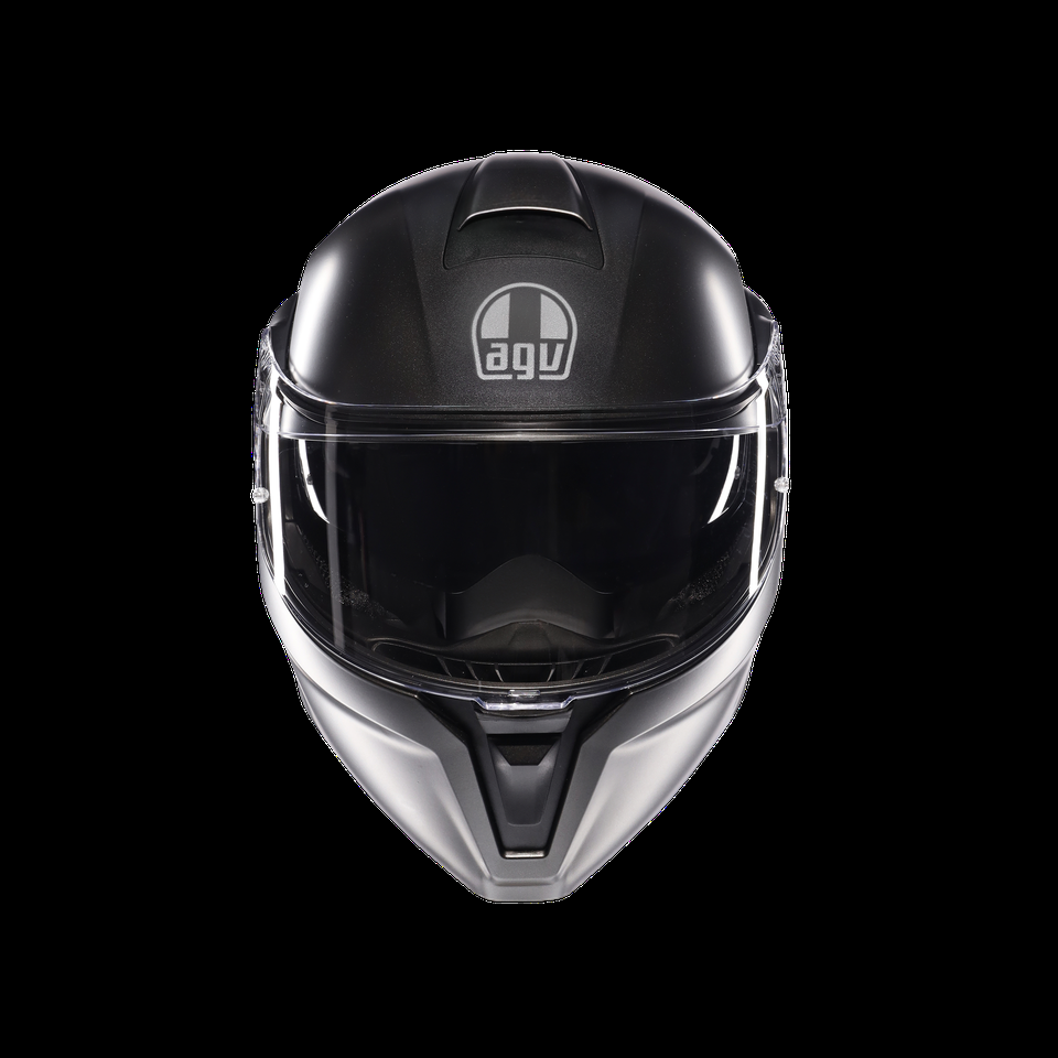 streetmodular mono matt asfalto grey motorbike flip up helmet dote2206