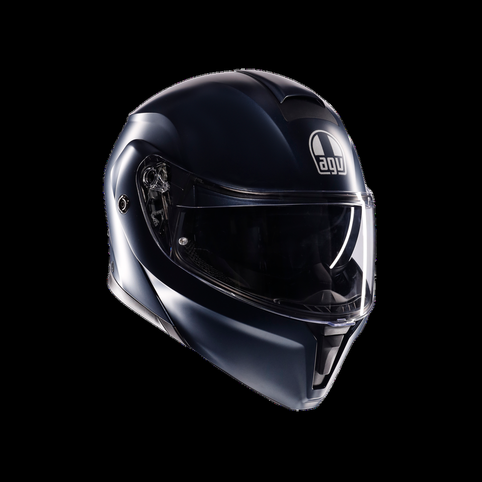 streetmodular mono matt profondo blue motorbike flip up helmet dote2206