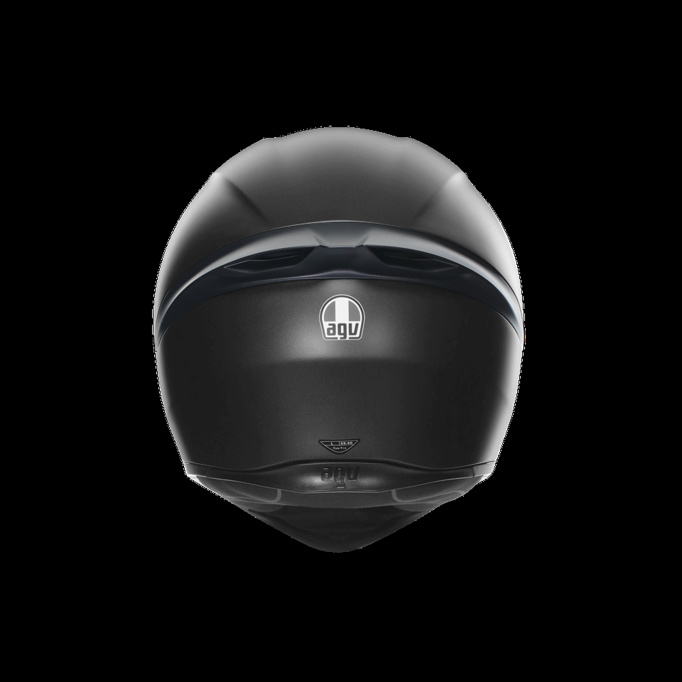 agv k1 s painted spoiler black metal