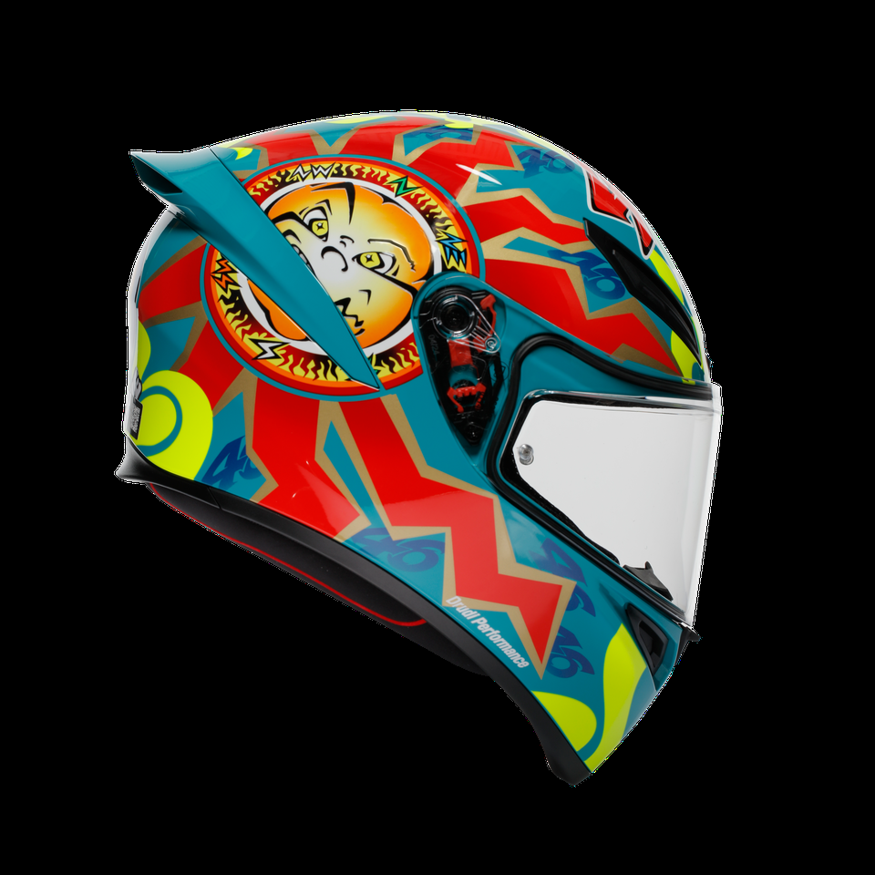 k1 s rossi mugello 1999 motorbike full face helmet dot e2206
