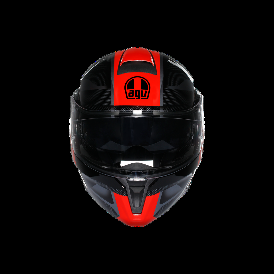 streetmodular ledro blackred motorbike flip up helmet dote2206
