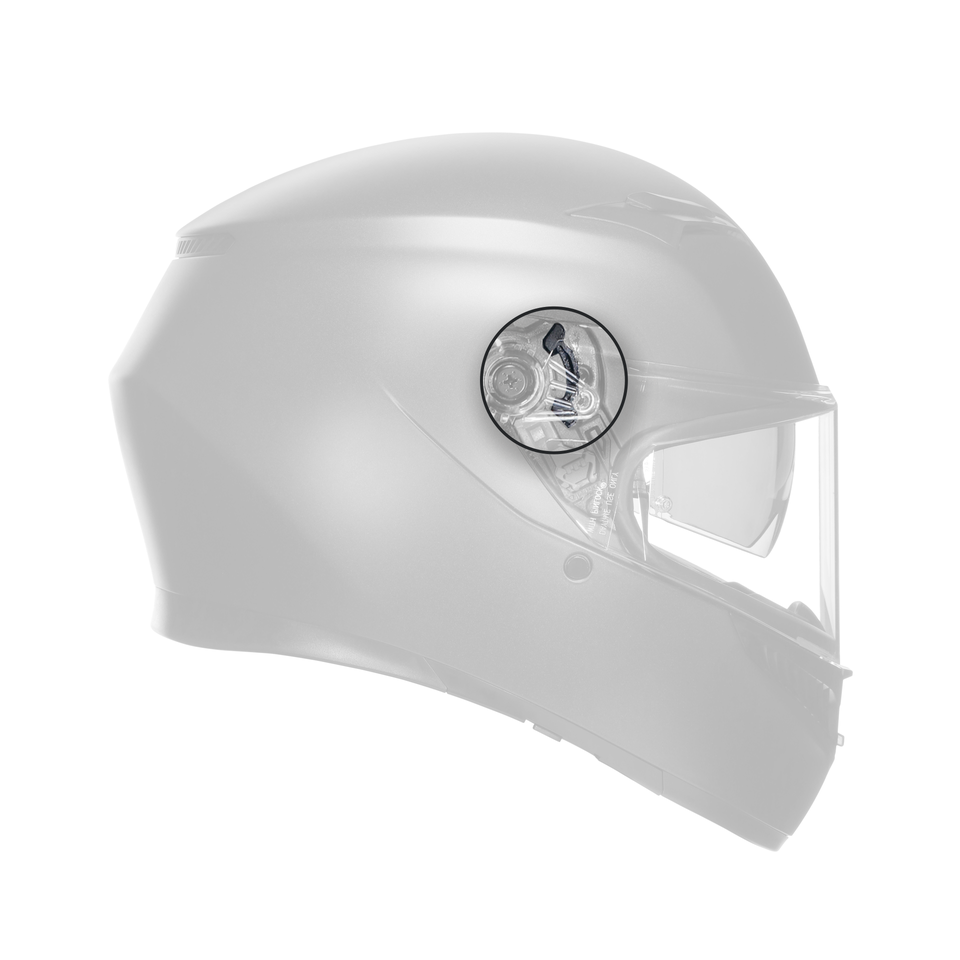 agv click visor mechanism k3 black